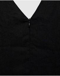 M.N.G - Laura Flared Linen Dress