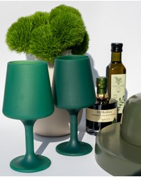 porter green - swepp | silicone unbreakable wine glasses