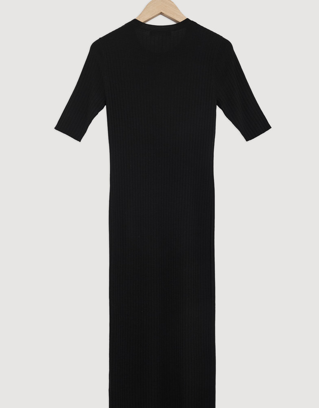 Revibe - Repaired Assembly Label Womens Wool Textured Dress - AU 8