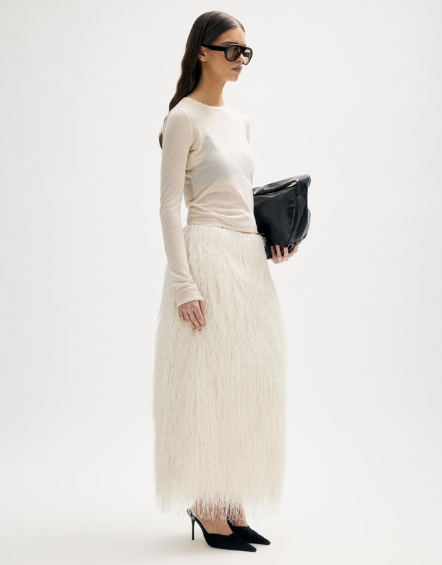 Minima Esenciales - Aila Textured Maxi Skirt