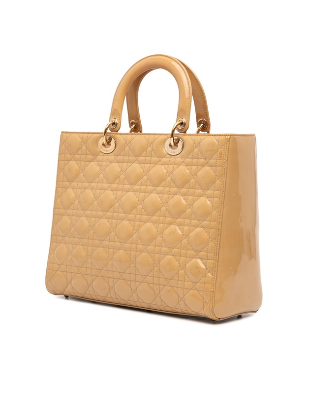 Pre-Loved by Azura Reborn - Pre-Loved Large Patent Cannage Lady Dior