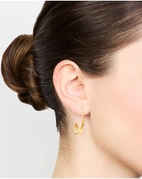 Lovisa - Waterproof Gold Plated Stainless Steel Thick Half Hoop Earrings