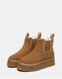 EVERAU - Australian Shepherd Ugg Chelsie Platform Cow Suede Upper UGG Boots