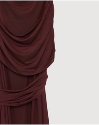 Revibe - Repaired CHANCERY Margot One Shoulder Drape Maxi Dress - AU 18