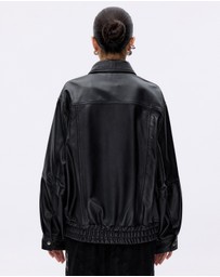 Minima Esenciales - Noah Leather Bomber Jacket