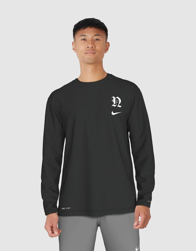 Nike - Gothic Letter Long Sleeve Hydroguard Top