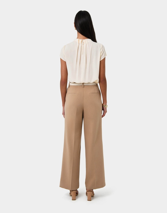 Forcast - Olivia Pleated High Neck Top