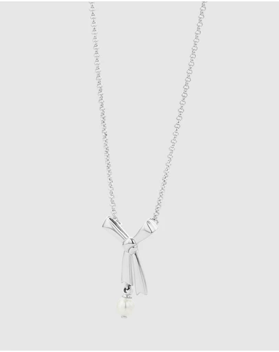 Karen Walker - Pearl Bow Necklace 45cm