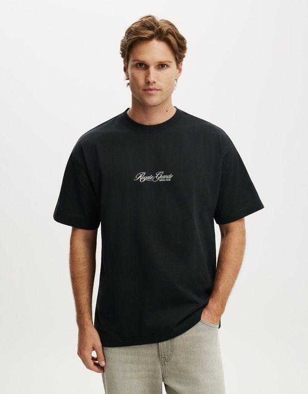 Cotton On - Box Fit Text T-Shirt