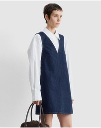 & Other Stories - V-Neck Denim Mini Dress