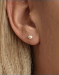 SAINT VALENTINE - Mini Pearl Studs - Gold