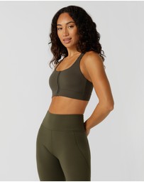 Lorna Jane - Easy Zip On Max Support Sports Bra