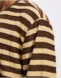 Rhythm - Textured Stripe LS T-Shirt