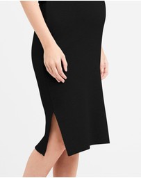 Ripe Maternity - Layered Knit Nursing Dress