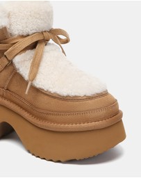 EVERAU - Australian Shepherd Ugg Bumpy Cow Suede Upper Fashion Boots