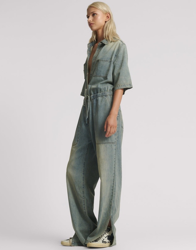 ONE TEASPOON - Veronica Denim Jumpsuit - Blue Sand