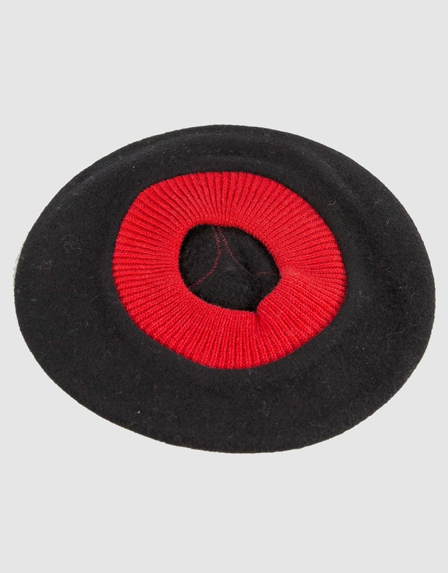 Max Alexander - Black European Made Embroidered Woolen Beret