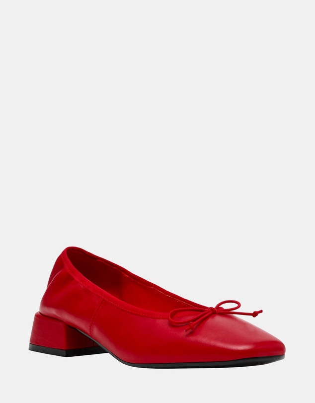 Steve Madden - Pricilla Red Leather Heels