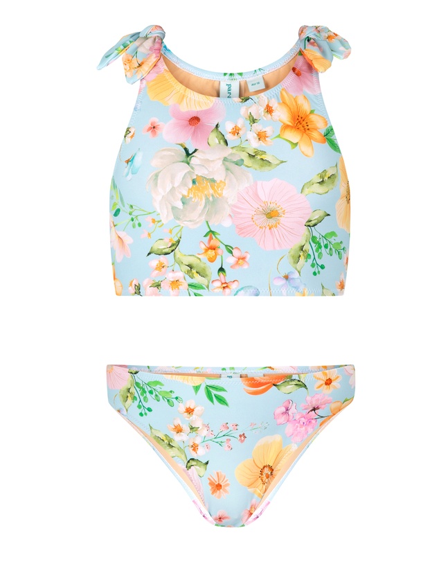 Poolside Paradiso - Leilani Crop Bikini Set - Sky