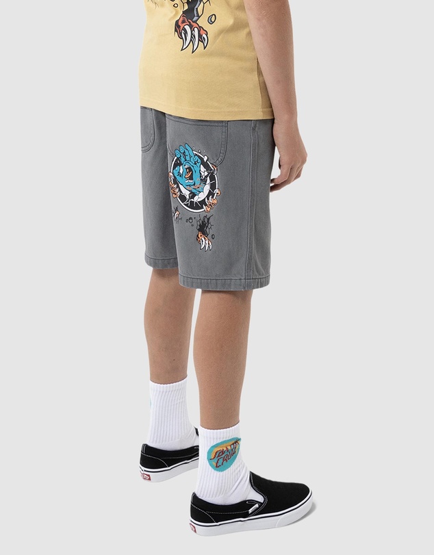 Santa Cruz - Roskopp Screaming Target Jean Shorts - Teens