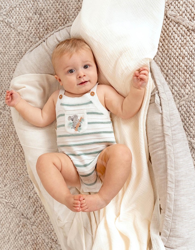 Bebe by Minihaha - Taylor Organic Knitted Bodysuit - Babies