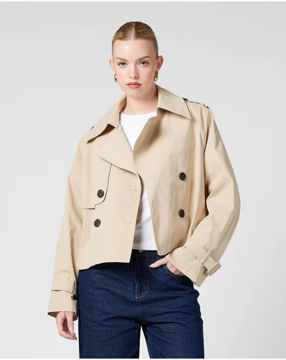 MVN - Cropped Trench Coat