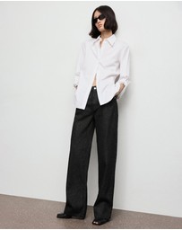 M.N.G - Shiny Straight-Leg Jeans