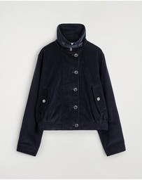 COS - Corduroy Funnel-Neck Jacket