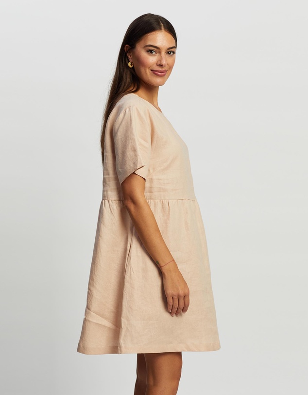 White By FTL - Zavi Linen Dress