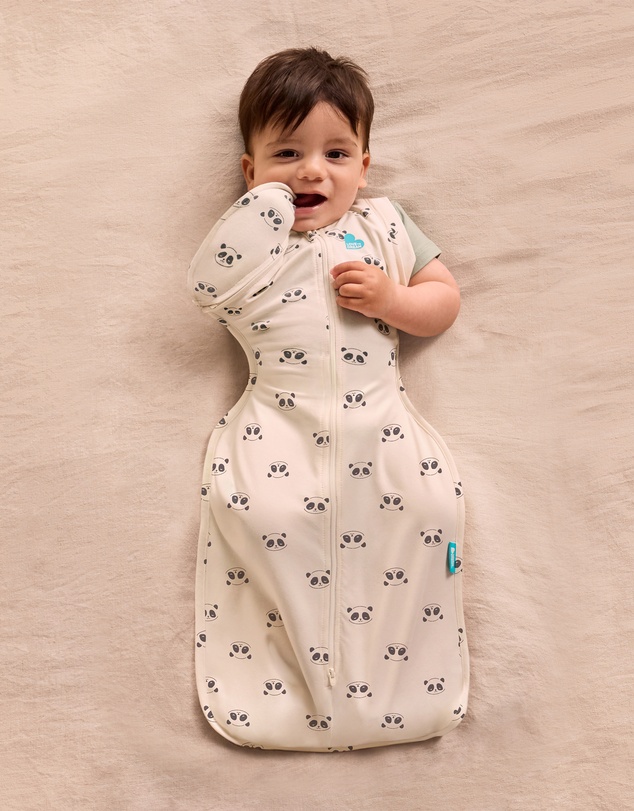 Love to Dream - Swaddle Up™ Transition Bag 1.0 TOG Stretch Cotton Sleepy Panda Cream