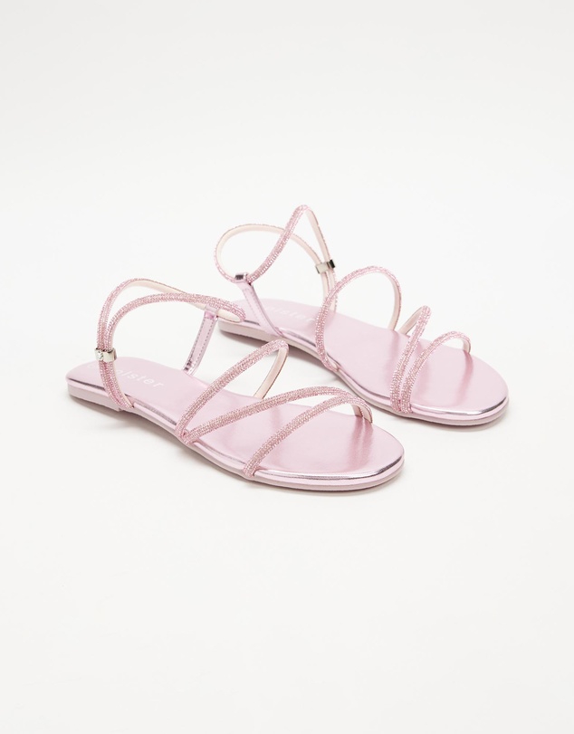 Holster - Viva Flat Strappy Sandals - Pink - Women's