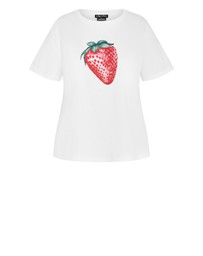 City Chic - Bianca Berry Cotton Tee