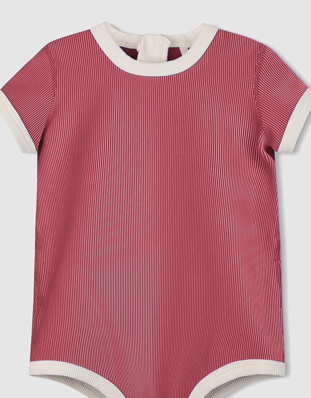 Zulu & Zephyr Mini - Mini Stripe Rib Infant Onesie - Babies-Kids