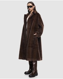 Lioness - Moss Faux Fur Coat