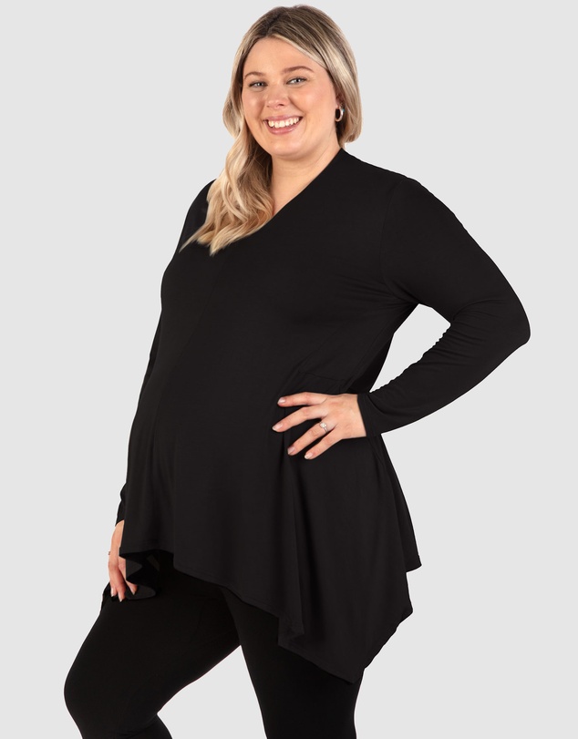 B Free Intimate Apparel - Maternity Bamboo V Neck Tunic Top
