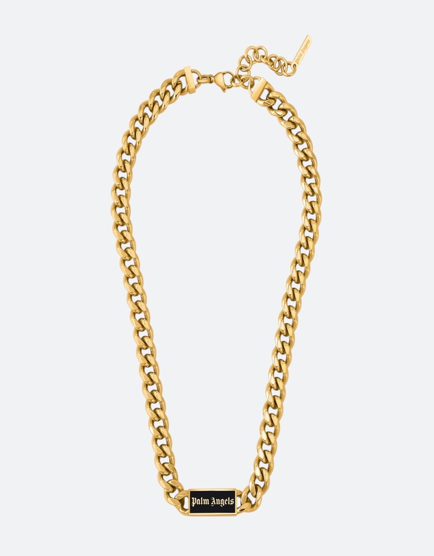 Palm Angels - Martino GP Plaque Chain Necklace