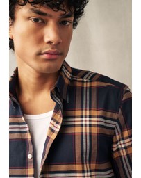 NEXT - Stretch Oxford Check Short Sleeve Shirt