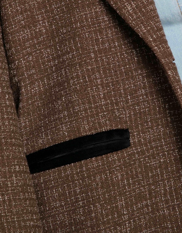 Belle & Bloom - City Noir Tweed Oversized Blazer