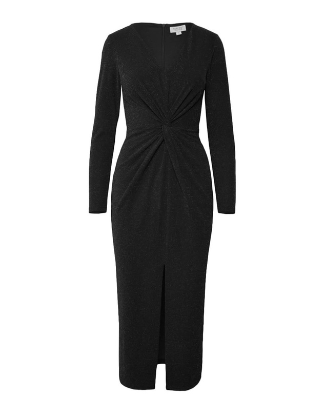 Forcast - Giada Twist Knit Glitter Dress