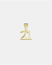 Zoe Olivia - 9K Gold '21' Pendant