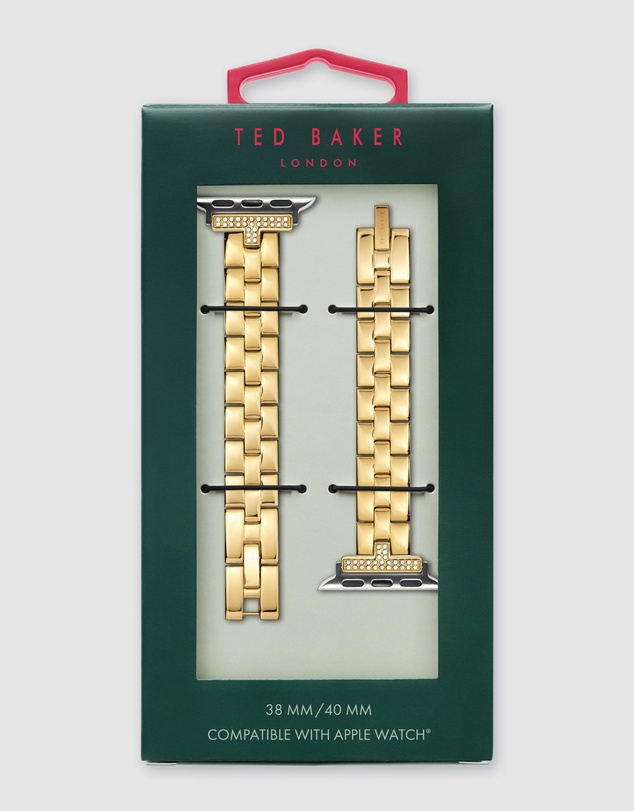 Ted Baker - Ted Baker Apple Strap - Crystal T Gold Bracelet