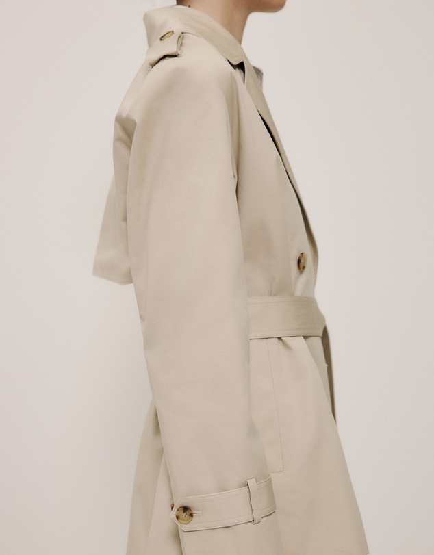 Trenery - Short Belted Trench Coat in Clay
