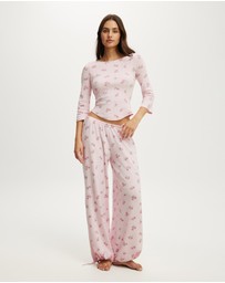 Cotton On Body - Dreamy Soft Pointelle 3/4 Long Sleeve Top