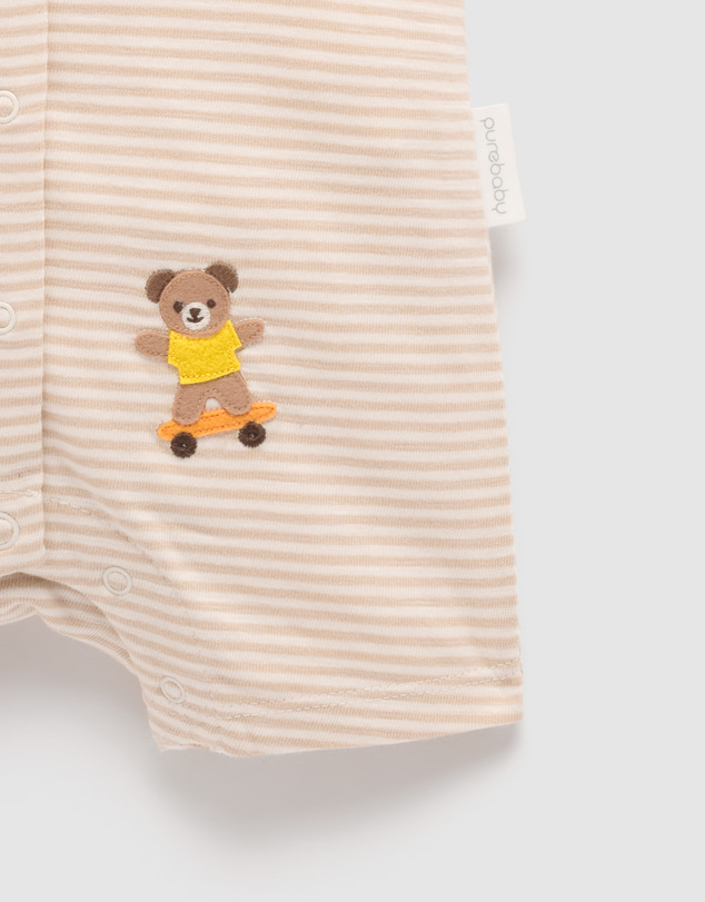 Purebaby - Short Growsuit-Kids-Babies
