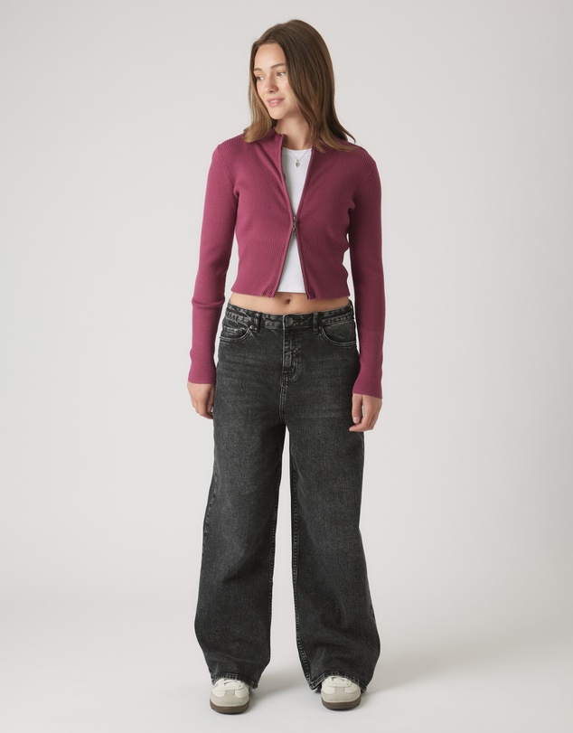 Decjuba Kids - Matilda Zip Up Knit Jacket - Teens