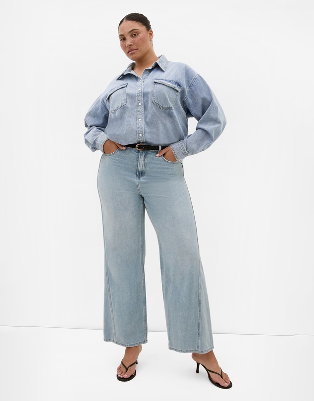 City Chic - Avril Denim Shacket