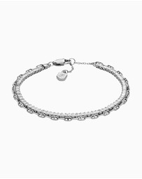 Fossil - Heritage Silver Tone Bracelet