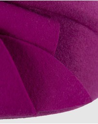 Max Alexander - Winter Fuchsia Felt Beret Hat