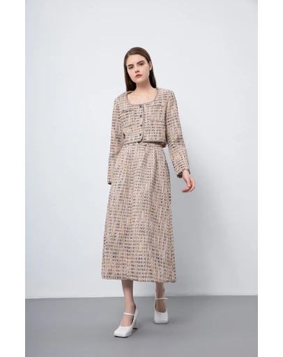 Glamorous - Vintage court-inspired contrasting tweed jacket