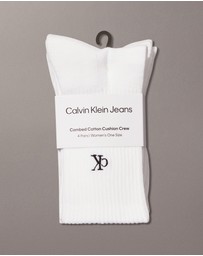 Calvin Klein - 4-Pack CK Monogram Crew Socks